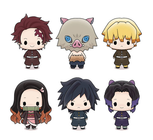 Kimetsu no Yaiba - Agatsuma Zenitsu - Hashibira Inosuke - Kochou Shinobu - Kumo  oni: Ane - Tomioka Giyuu - Kimetsu no Yaiba Fun Kuji - Sticker (Ufotable)