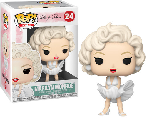 Funko POP Icons Marilyn Monroe Vinyl Figure 24 White Dress