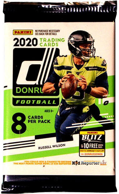 : 2020 Panini Donruss NFL Football BLASTER box (88 cards