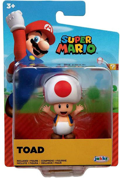 World of Nintendo Super Mario Wave 28 Toad Mini Figure Red