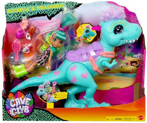 Cave Club Rockelle Tyrasaurus Doll Mattel - ToyWiz