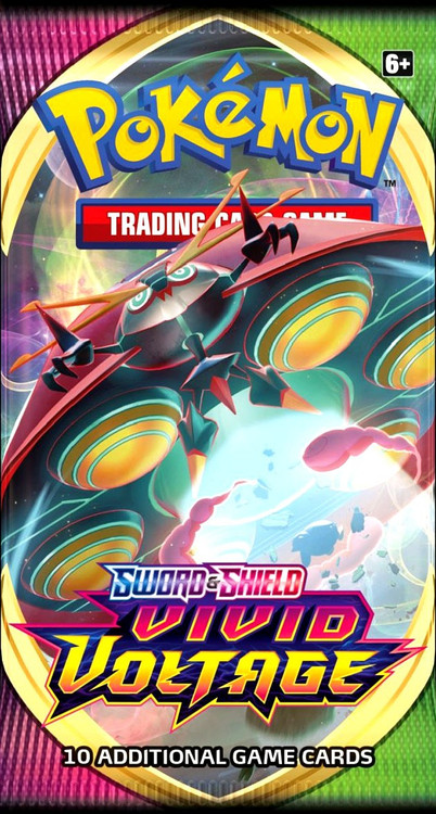 Pokemon Sword Shield Vivid Voltage Booster Pack 10 Cards Pokemon