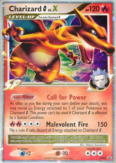 Pokemon Diamond Pearl Promo Single Card Ultra Rare Charizard G LV