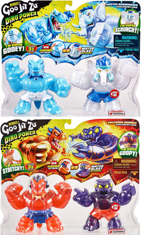 Heroes of Goo Jit Zu Dino Power Blazagon vs. Redback Tyro vs
