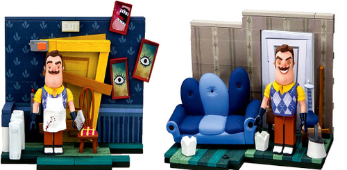 McFarlane Toys Hello Neighbor Living Room Basement Door Set of
