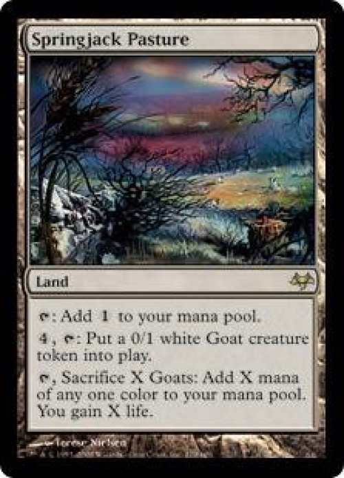 Magic The Gathering Eventide Single Card Rare Springjack Pasture 179 Toywiz - goat land roblox