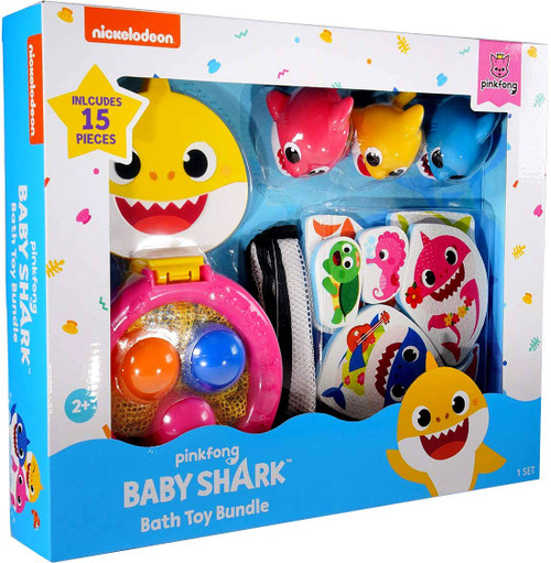 Baby Shark Baby Mommy Shark Exclusive Bath Toy Bundle Set WowWee - ToyWiz