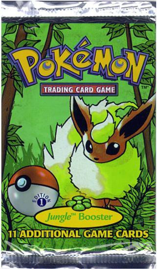Pokémon TRADING CARD GAME Jungle Booster 1999 Pokemon Jungle Booster Pack Factory Sealed Trading Card