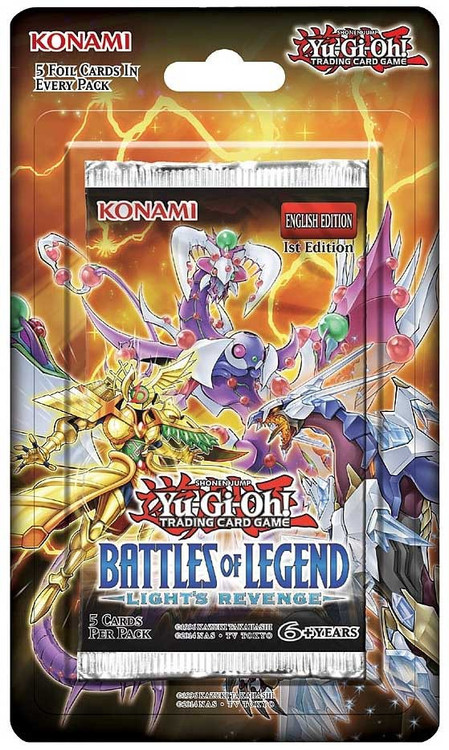 yugioh battles of legend light's revenge booster box YuGiOh Battles of Legend Lights Revenge BLISTER Booster Pack 5 Cards Konami