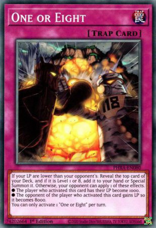 YuGiOh Trading Card Game Phantom Rage Single Card Common One or Eight  PHRA-EN080 - ToyWiz