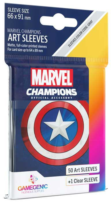 captain america card sleeves Bushiroad Sleeve Collection high-grade Vol. 3242 Marvel and the Character print is beautiful GameGenic Marvel Champions Art Sleeves