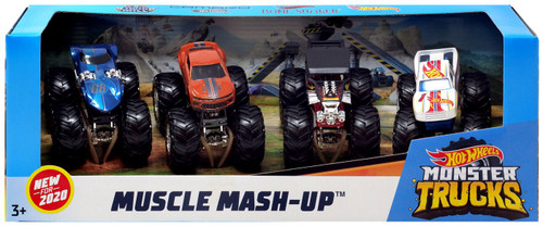 Hot Wheels Monster Trucks Muscle Mash-Up 164 Diecast Car 4