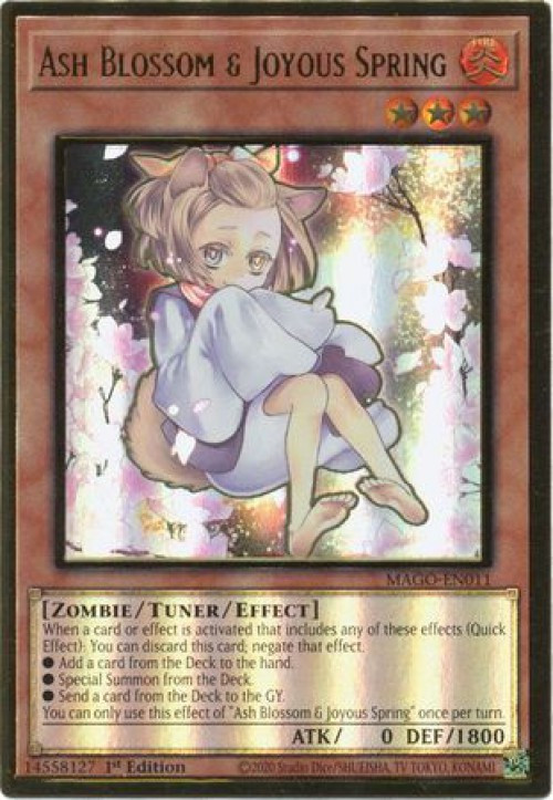 YuGiOh Maximum Gold Single Card Premium Gold Rare Ash