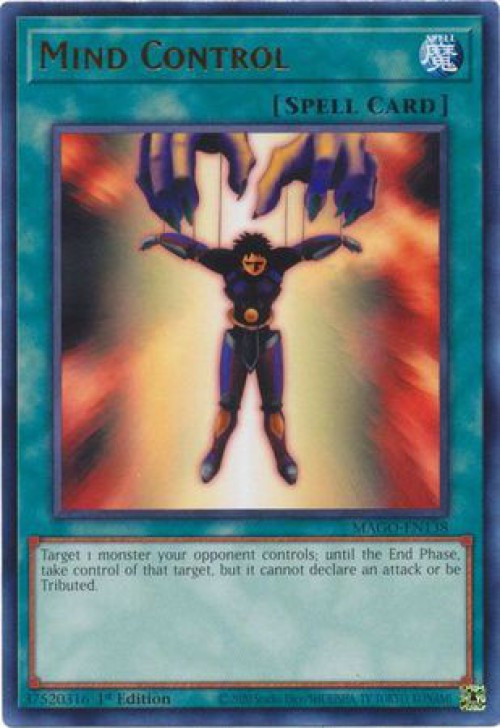 yugioh cards that take control of opponent's monsters YuGiOh Maximum Gold Single Card Rare Mind Control MAGO-EN138