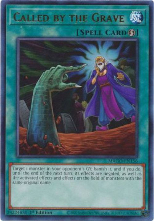 YuGiOh Maximum Gold Single Card Rare Called by the Grave MAGO-EN156 - ToyWiz