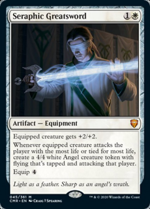 Magic The Gathering Commander Legends Single Card Mythic Rare Seraphic Greatsword 45 Toywiz - roblox demonic greatsword