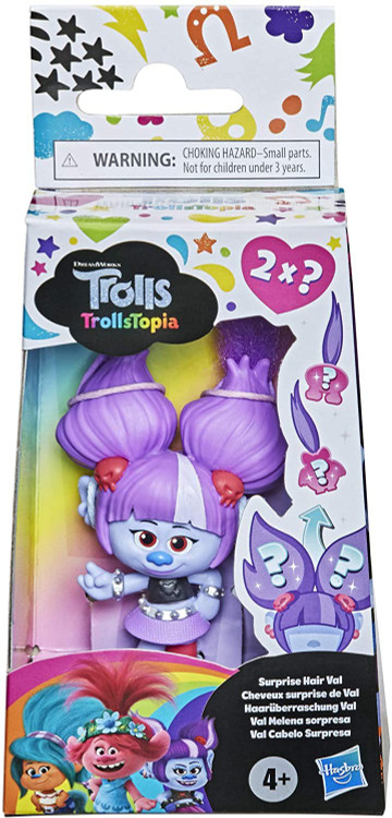 Trolls World Tour Surprise Hair Val Doll Hasbro Toys - ToyWiz