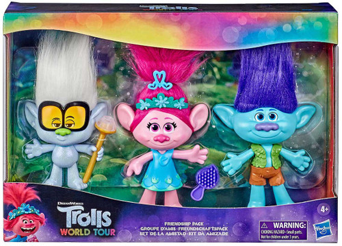 Polly Pocket Trolls Compact Playset with Poppy and Branch dolls 