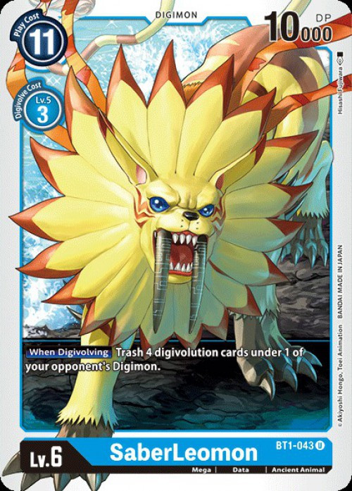 saberleomon digimon card BT7-052 C - Game [Japanese TCG] Who remembers when Leomon digivolved