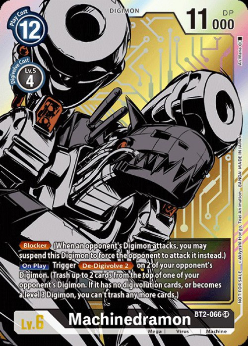 Digimon Trading Card Game Release Special Booster Single Card Super Rare  Machinedramon BT2-066 Alternative Art - ToyWiz