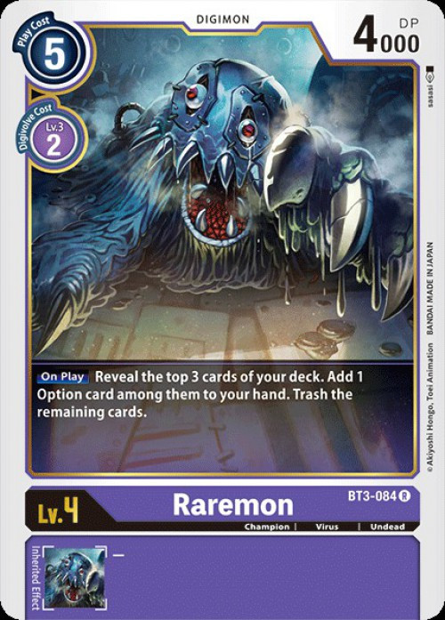 Digimon Trading Card Game Release Special Booster Single Card Rare Raremon BT3-084 - ToyWiz Digimon Trading Card Game Release Special Booster Single Card Rare Raremon BT3-084 - ToyWiz