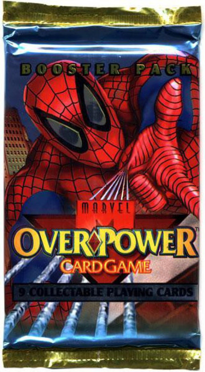 Marvel OverPower Card Game ブースターパック 1995 Fleer Marvel Overpower Card Game Booster Pack Box