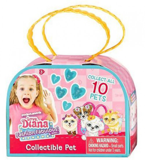 Love, Diana Fashion Fabulous! Series 1 Collectible Pet 3.5-Inch Mystery  Pack [1 RANDOM Figure]