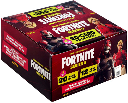 Fortnite Panini Series 2 Trading Card VALUE Box 12 Packs - ToyWiz