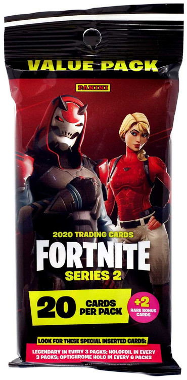 fortnite cards rare Panini Series 2 Trading Card VALUE Pack 20 favorite characters and references to the iconic game series Not Playing Around: Collectors Seeing