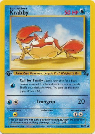 first edition fossil cards the first known Pokmon walked the earth Kabuto - Fossil - Pokemon
