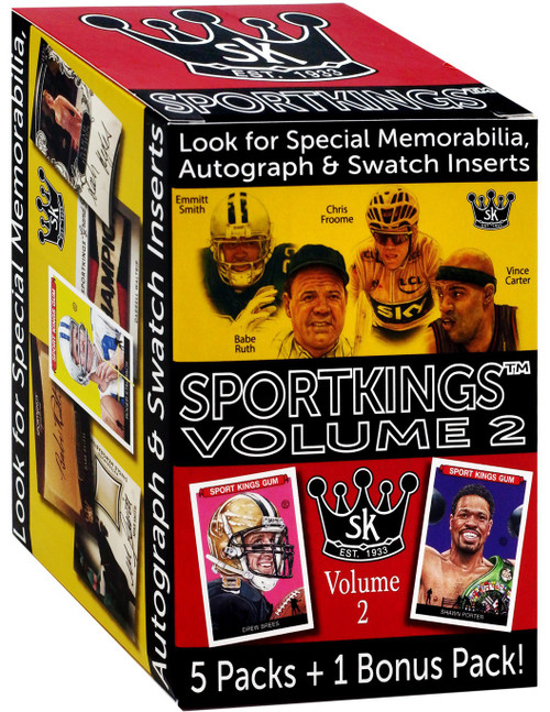 Sportkings 2021 Volume 2 Trading Card BLASTER Box 5 Packs 1 Bonus Pack