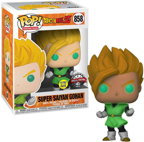 Funko Dragon Ball Z POP! Animation Super Saiyan Gohan Exclusive Vinyl Figure #858 [Glow-in-the-Dark]