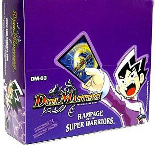 Duel Masters Card Game Rampage of the Super Warriors Booster Box DM-03 24  Packs Wizards of the Coast - ToyWiz