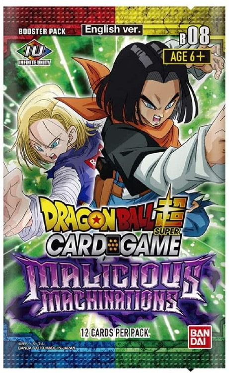 malicious machinations booster box Dragonball Super Card Game These wicked minds created the Androids 17 and 18 DATABLITZ ECOMMERCE | DRAGON BALL