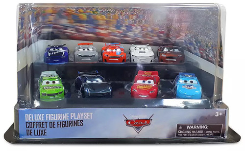 Disney Pixar Cars 3 Deluxe Figurine Playset 11 Piece Rolling Wheels for  sale online