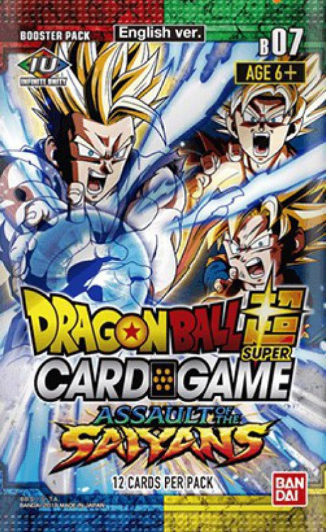 Dragon Ball Super Trading Card Game Series 7 Assault of the Saiyans Booster  Pack DBS-B07 [12 Cards]