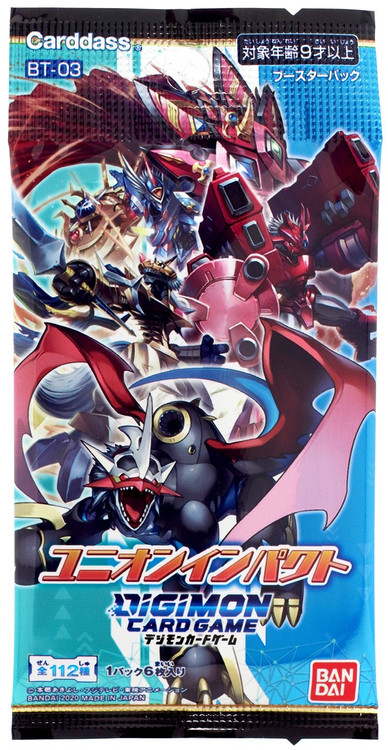 Digimon Trading Card Game Union Impact Booster Pack BT-03 JAPANESE