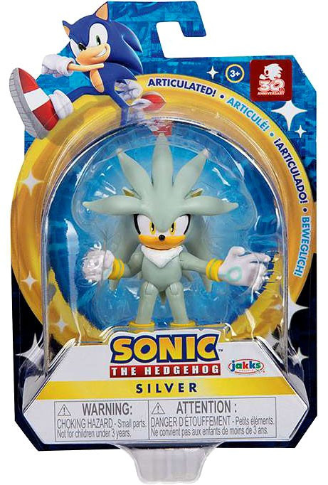 Sonic The Hedgehog Wave 4 Silver 2.5 Mini Figure Modern