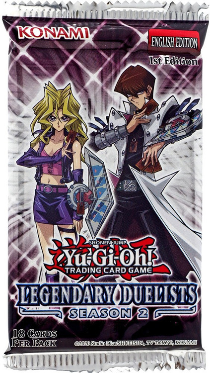 YuGiOh Legendary Duelists Season 2 Booster Pack [18 Cards]