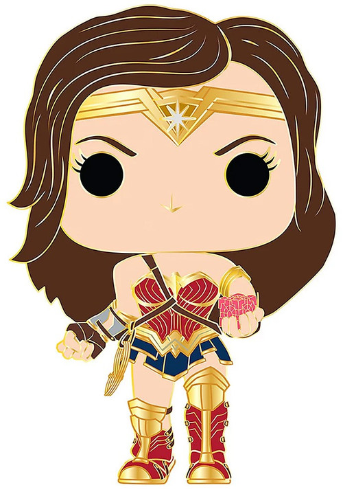 【中古】「非常に良い」FUNKO POP! PINS: Wonder Woman (Styles May Vary) Funko DC Comics Wonder Woman POP Pin LF Wonder Woman Group Large
