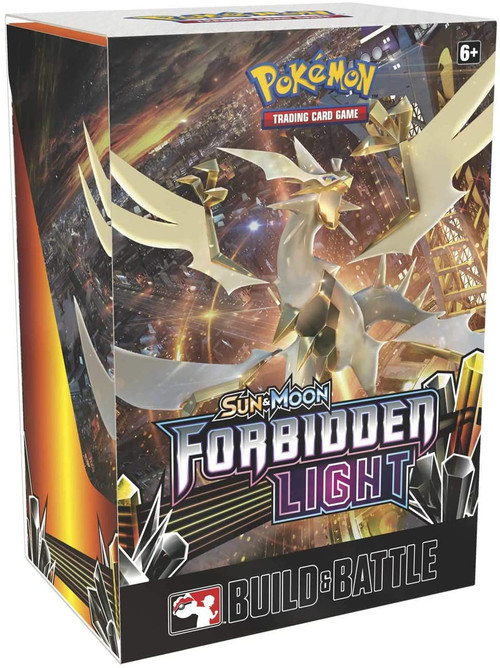 Pokemon Sun Moon Forbidden Light Build Battle Box 4 Booster Packs