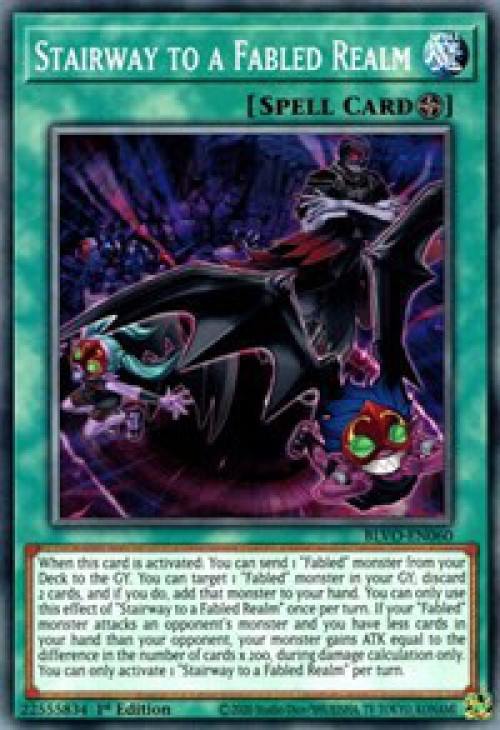 Yugioh Blazing Vortex Single Card Common Stairway To A Fabled Realm Blvo En060 Toywiz