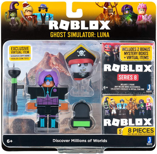 Roblox Ghost Simulator: Luna Action Figure [2 Bonus Mystery Packs!] 