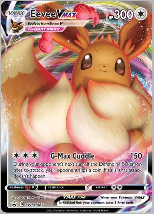 Pokemon Trading Card Game Sword Shield Eevee VMAX Ultra Rare