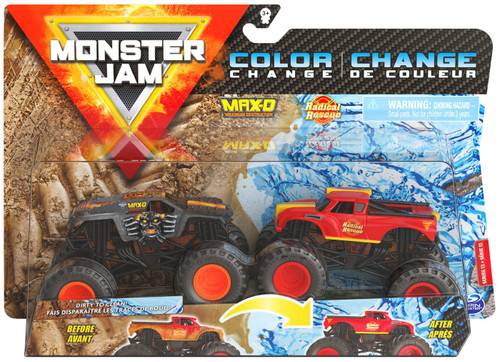 タイムセール【レアカラー】 Master & Dynamic MH40 Monster Jam Color Change Max-D Radical Rescue 164 Diecast Car 2
