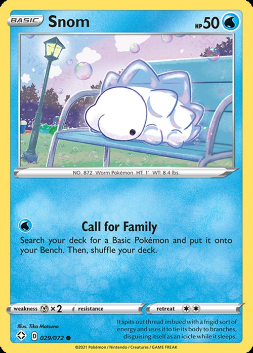 shiny snom pokemon card Snom (SV033/SV122) - Shining Fates Shiny Vault Holofoil main image 0