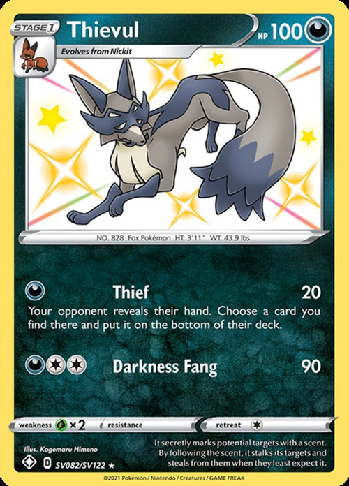 thievul pokemon card price Crown Zenith GG17 Ultra Rare – Team Collectors Stage 1 Pokemon Card - Shining Fates