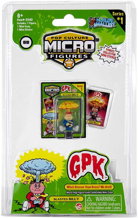 Worlds Smallest Garbage Pail Kids GPK Series 1 Blasted Billy 1.25