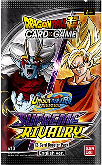 Dragon Ball Super Trading Card Game Unison Warrior Series 4 Supreme Rivalry Booster Pack DBS-B13 12 Cards Bandai - ToyWiz Dragon Ball Super Trading Card Game Unison Warrior Series 4 Supreme Rivalry Booster Pack DBS-B13 12 Cards Bandai - ToyWiz