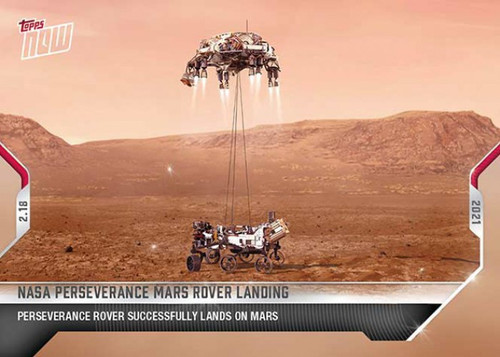 Topps 2021 NOW Single Card NASA Perseverance Mars Rover Landing 1 - ToyWiz
